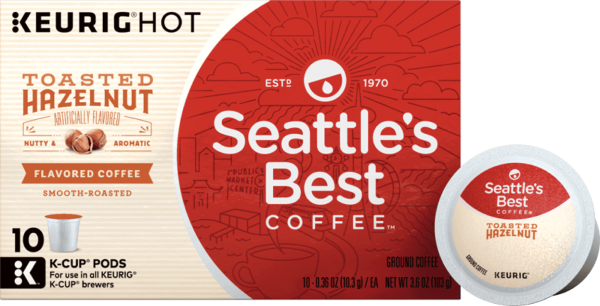 Seattle's Best Coffee EST. 1970 Toasted Hazelnut Flavored Coffee Smooth-Roasted