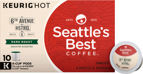 Seattle's Best Coffee EST. 1970 6th Avenue Bistro Dark Roast Smooth-Roasted